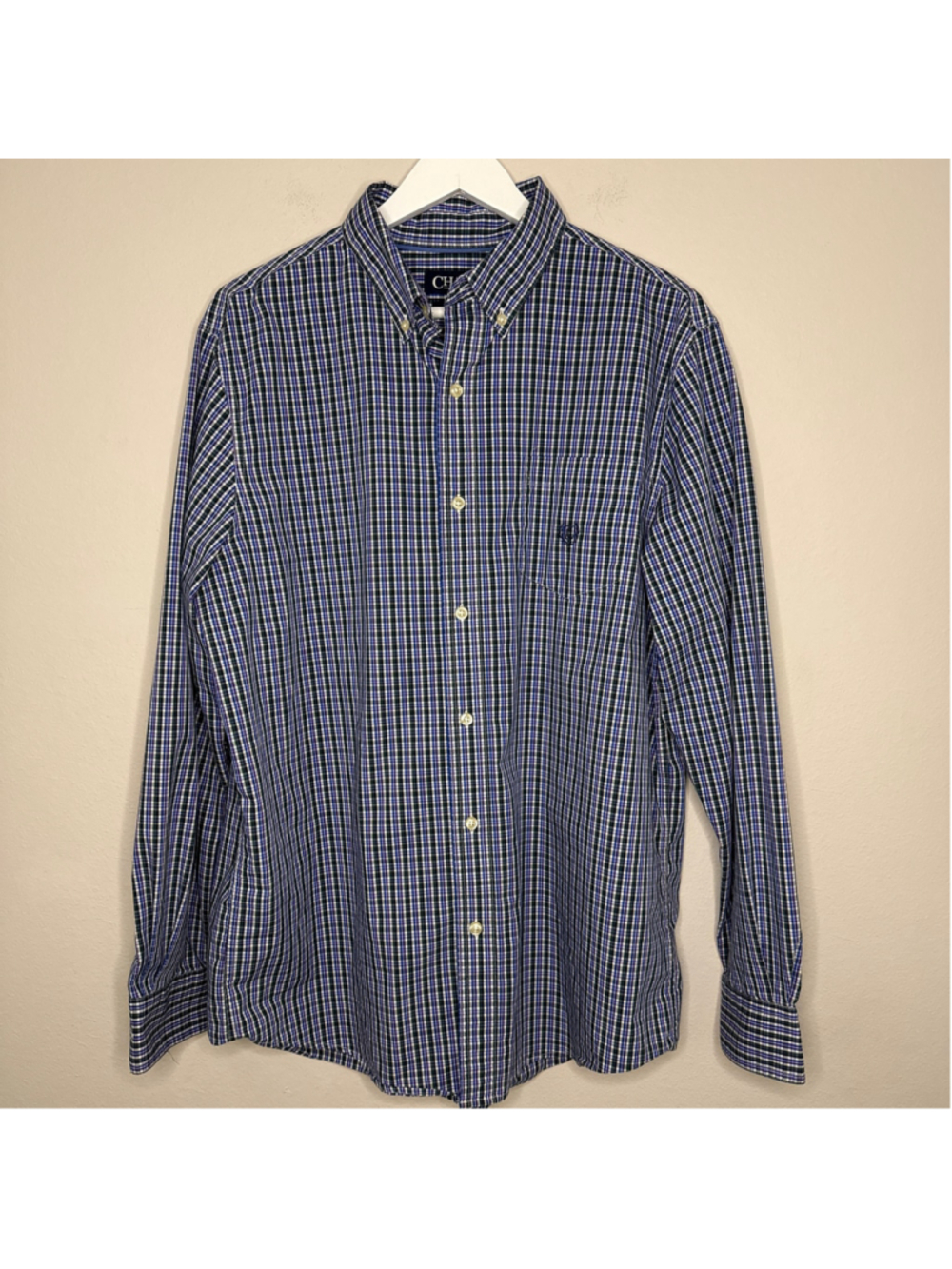 Men's Chaps Casual Button Down Shirt Large - [LP1062]